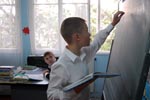 Кирилл ведет уроки в 5 классе
